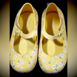 Floral Yellow Kids Shoes